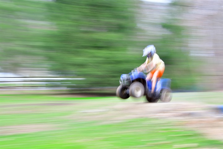 ATV Jumping Blur