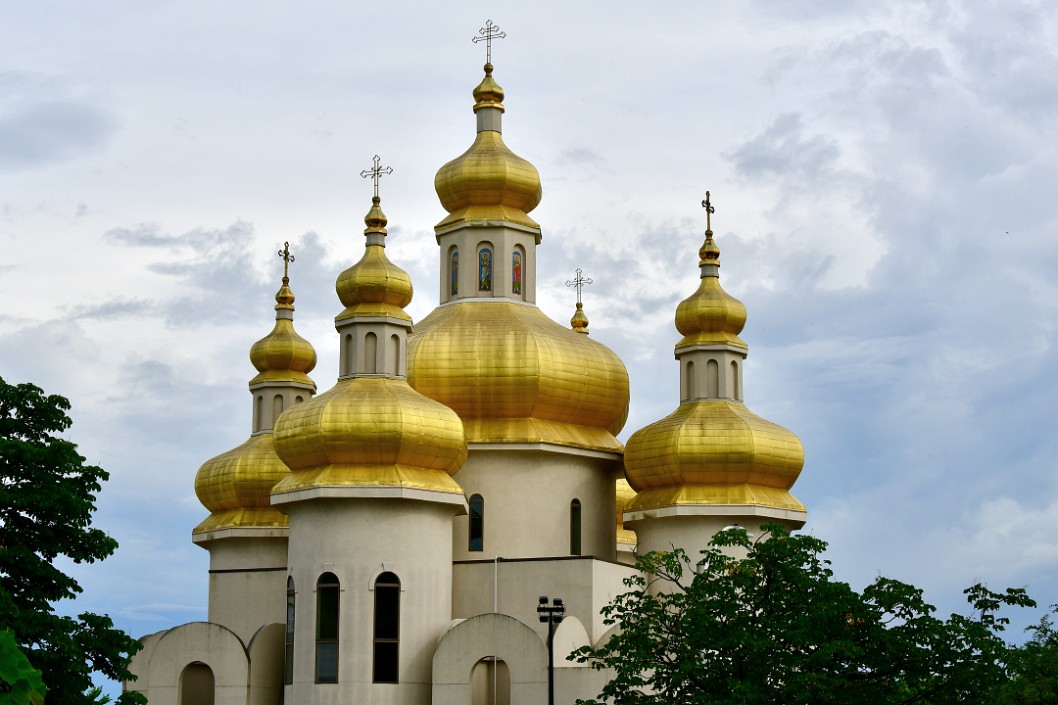 Gold Topped Towers of the St. Michael the Archangel Ukrainian Catholic Church