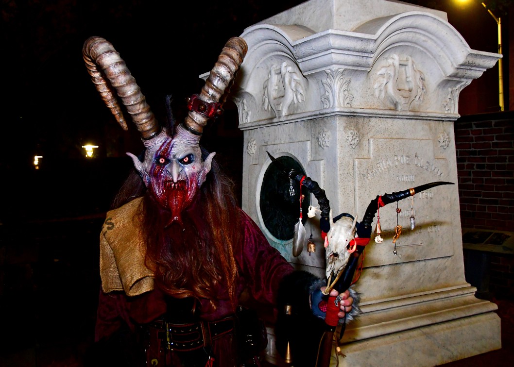 Krampus Near The Clemms and New Poe Memorial 1