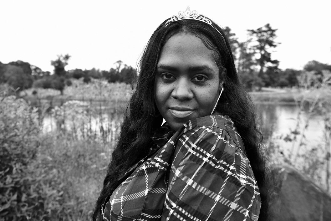 Tiara Wielder in Black and White