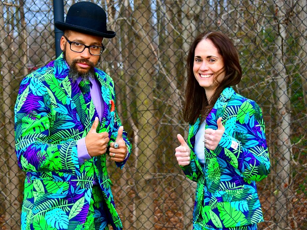 Jungle Suit Twinning With Amanda