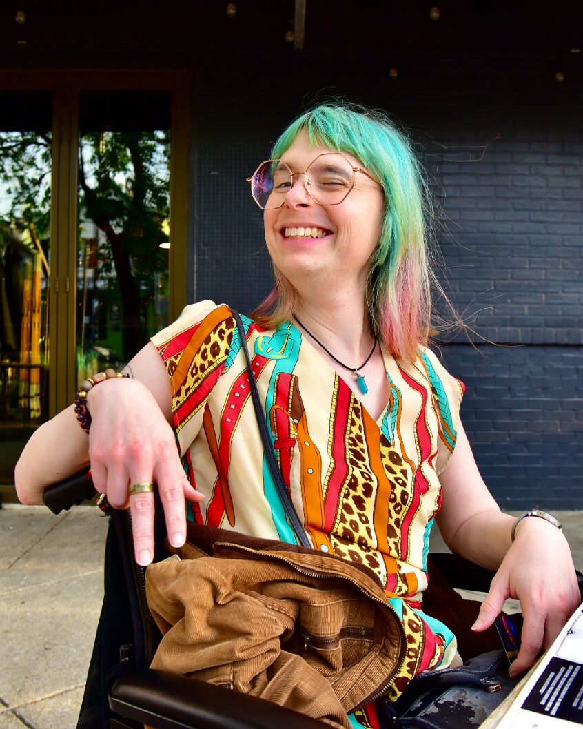 Colorful Dress and Colorful Hair