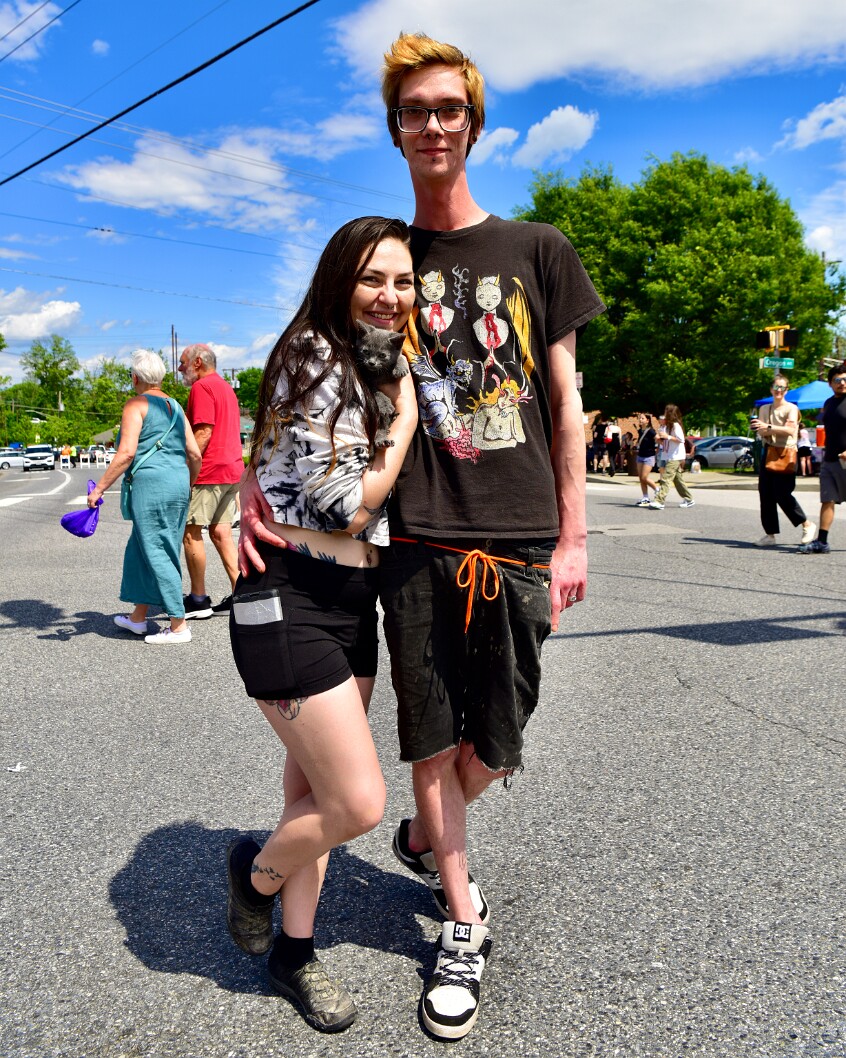 Maria, Pepper, and Daniel Hanging at Arbutus Art Festival 4