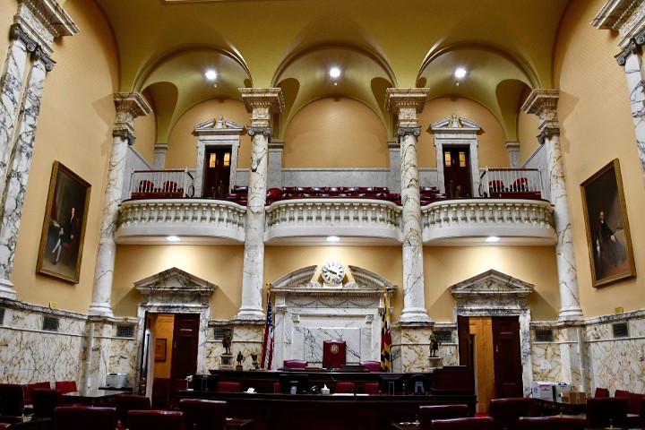 View Into the New Senate Chamber
