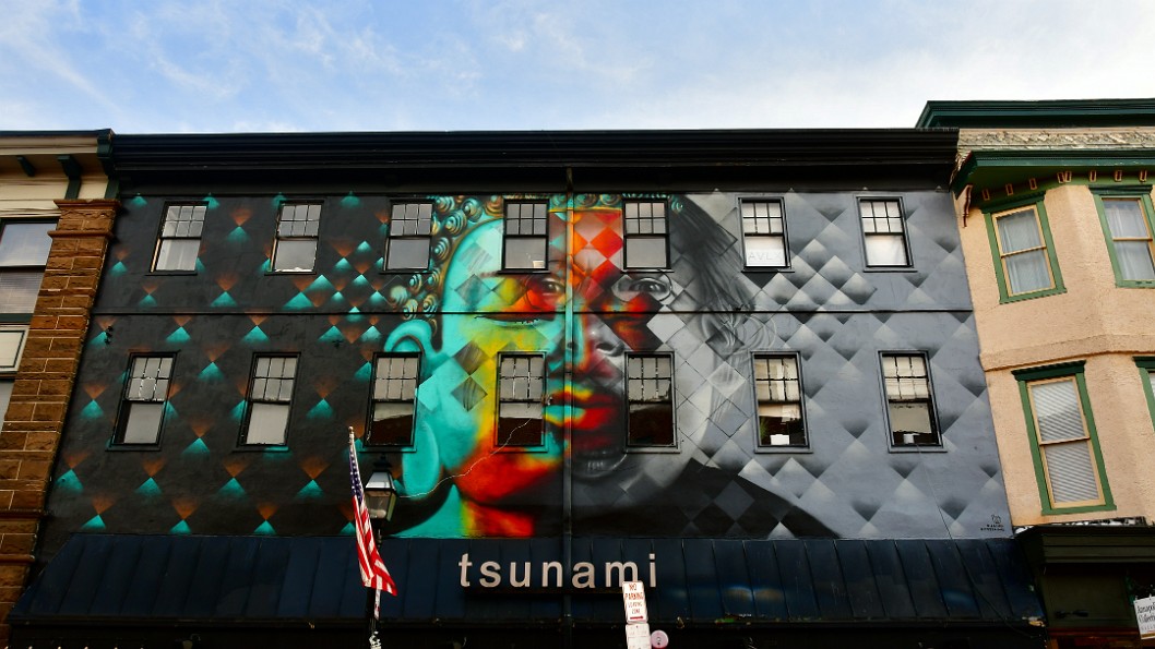 Beautiful Mural on Tsunami