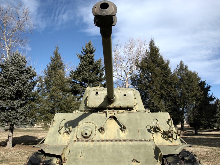 Cannon View on a Sherman Tank Cannon View on a Sherman Tank