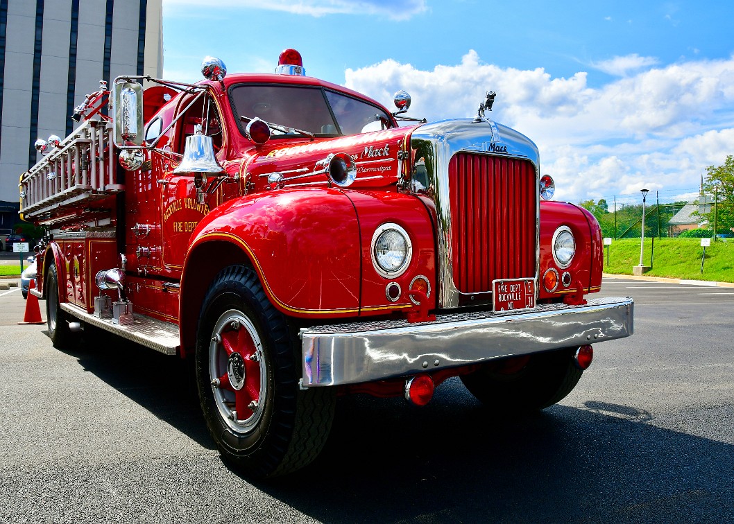 Looking Up at the Big Red Mack