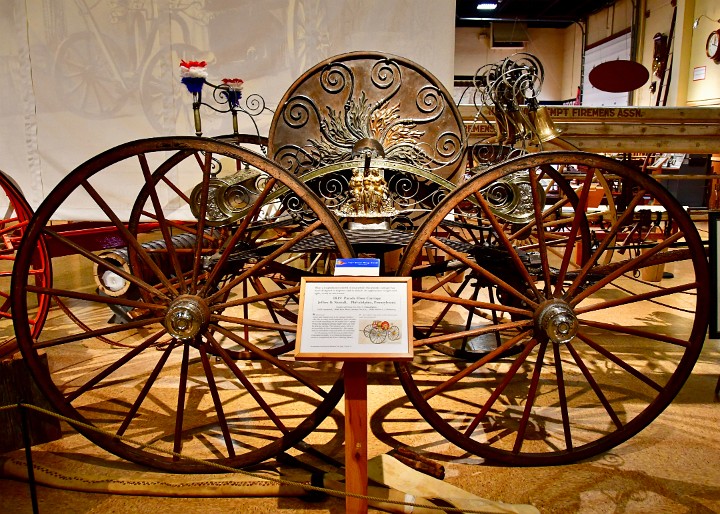 1819 Parade Hose Carriage Made by Jeffers and Nuttal of Philadelphia