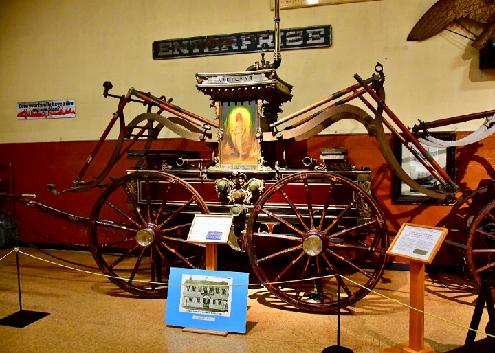 Classic Fire Engine, Hand-Drawn Hose Reel With 4-Wheel Steering, Circa  1857, New York City Fire Museum, New York City Poster for Sale by lenspiro