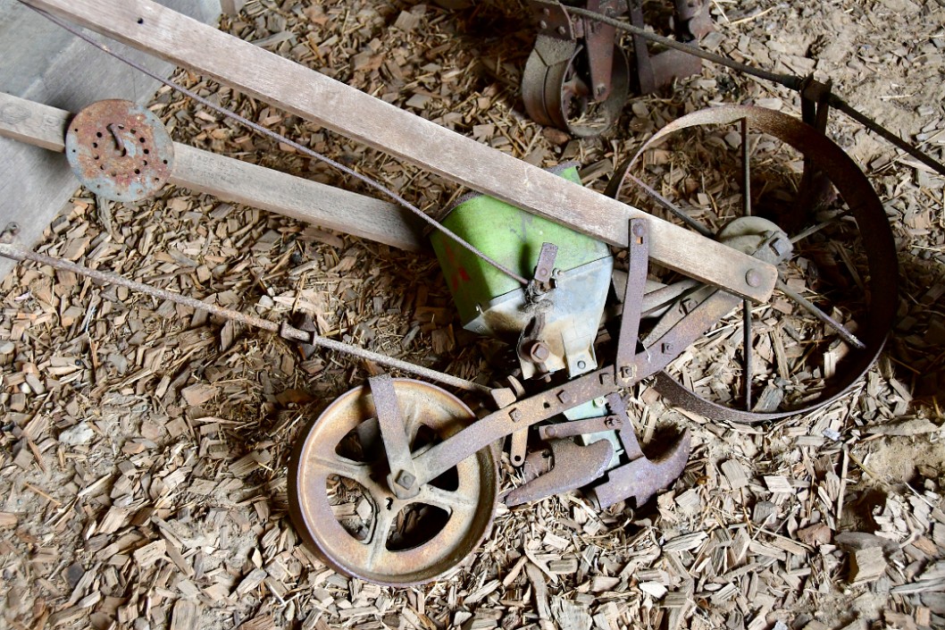 The Wheels and Workings of a Cultivating Seeder