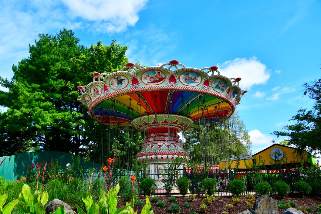 Gorgeously Colorful Flying Carousel