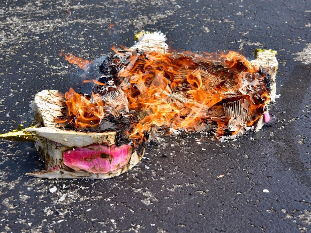 Anxiety Unicorn on Fire