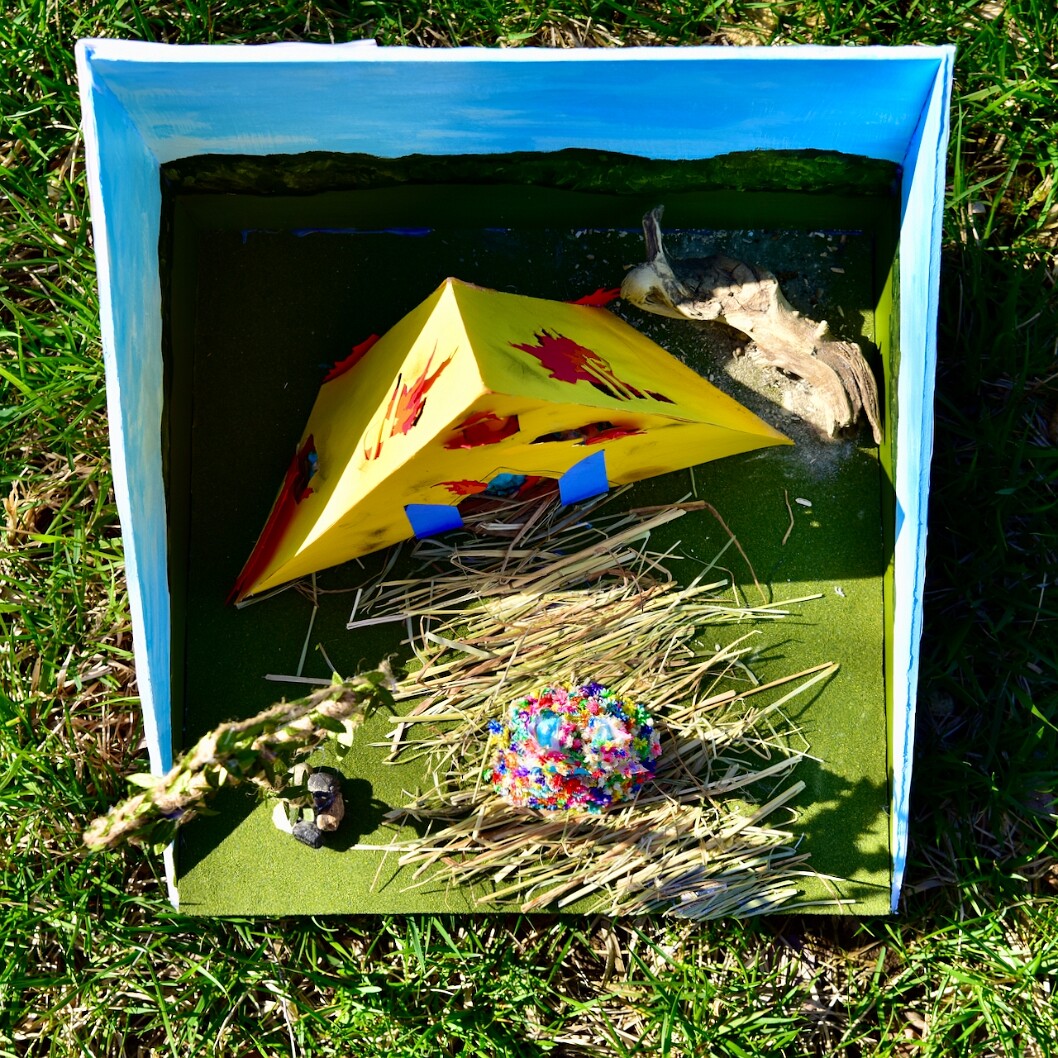 Midsommar Peep Diorama Looking Downward