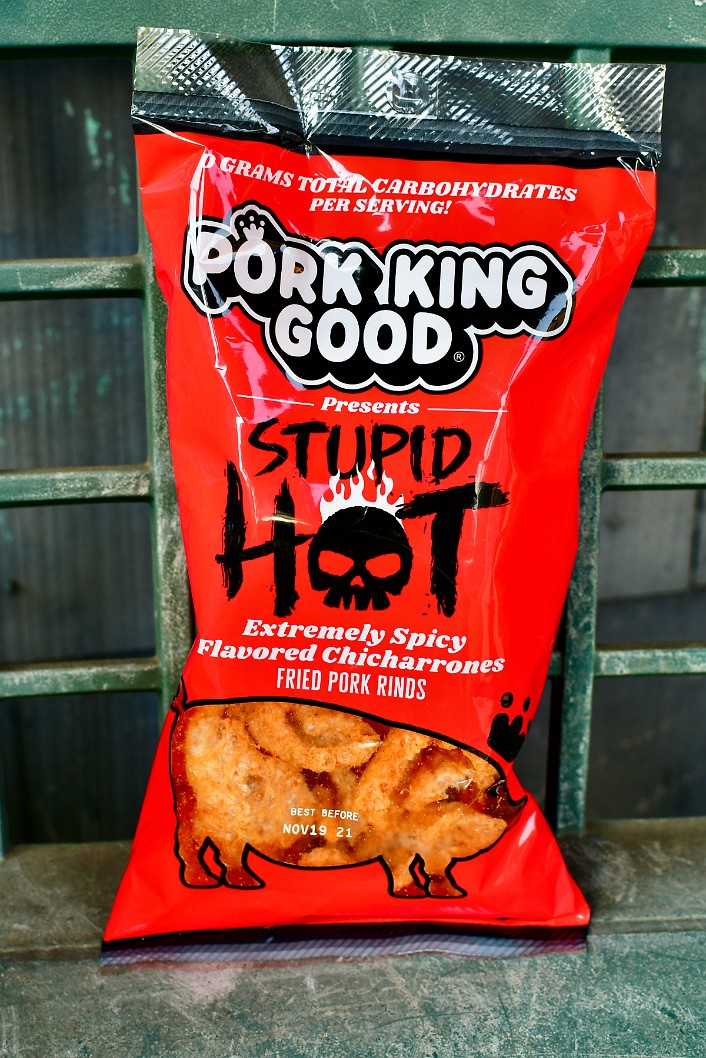Pork King Good Stupid Hot Pork Rinds