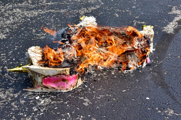 Anxiety Unicorn on Fire